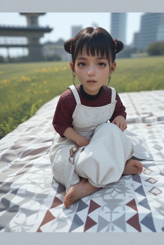 portrait of cutest baby illustration, artstation, CGI_Animation,