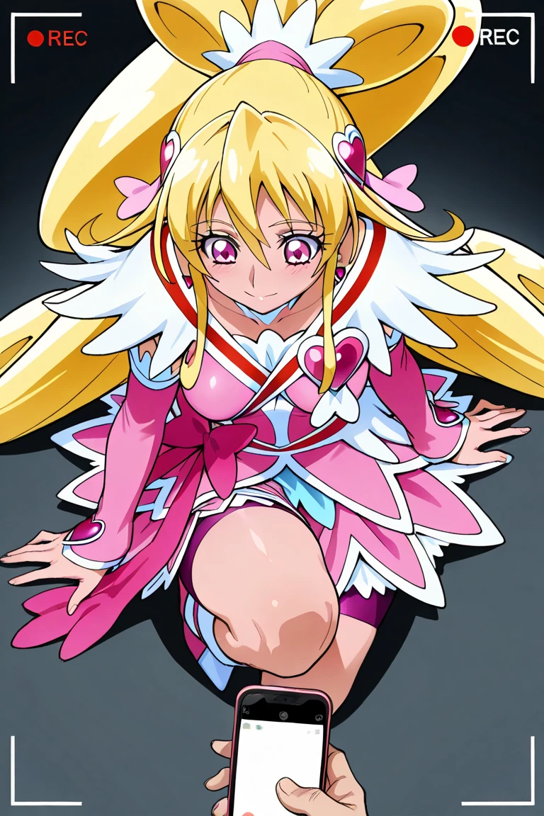 1girl, pixy misa, mahou shoujo pretty sammy, blonde hair, hair ornament