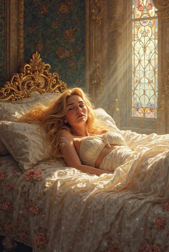 AphroditeS (Best quality,4K,a high resolution,masterpiece:1.2),ultra detailed,(Realistic:1.37),The girl lies on a snow-white bed, completely naked. She's Aphrodite, Greek goddess of love and beauty. Looks 20-30 years old. Her ample breasts stand out, with vertical . The glistening sweat on her body adds a touch of sensuality.. She radiates an unearthly and mesmerizing beauty., captivates anyone, Who's looking at her. white sheets, enveloping her, highlight her seductive figure.. The room is softly lit, casting a warm glow on her glowing skin. The atmosphere is filled with a charming aura, evoking feelings of divine love and desire.