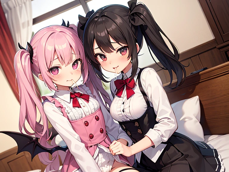 black scales,scales,male,male,boys,juvenile,Lovely,Black dragon horn,black hair,cyan eyes,black hair,Wearing maid outfit,shy,shy,individual,whole body,big bulge,review,side view,look at the audience,cleaning,exposed,Lift the skirt with one hand,Looking up,low angle of view,No objectionable content,Room,sofa,bookshelf,window,bright interior,Morning,Close up,((best quality,8K,masterpiece:1.3)),Half-dressed