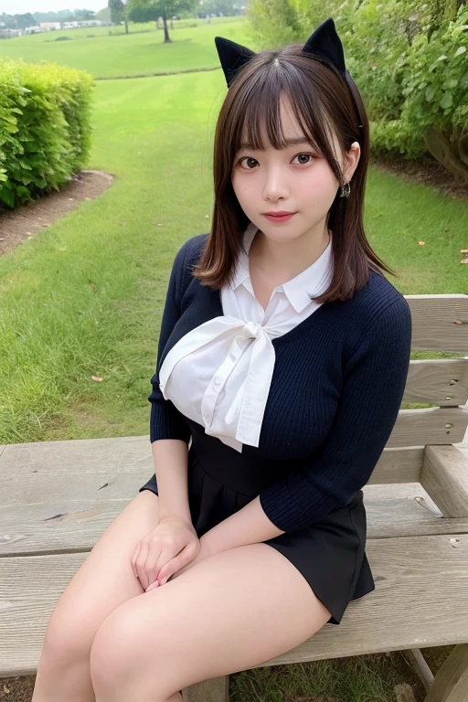 8K resolution、Ultra-high-definition CG images、One Girl, Japanese Girls, (Sit on the grass leaning against a tree, Reading a book, Knees together, Spread your legs, Under the skirt, Exposed vagina, (Hairy:1.1), (pubic hair:1.1), (View from the front, Low angle), one piece, detailed, morning, sunrise, High resolution, super high quality, super masterpiece, autumn leaves,