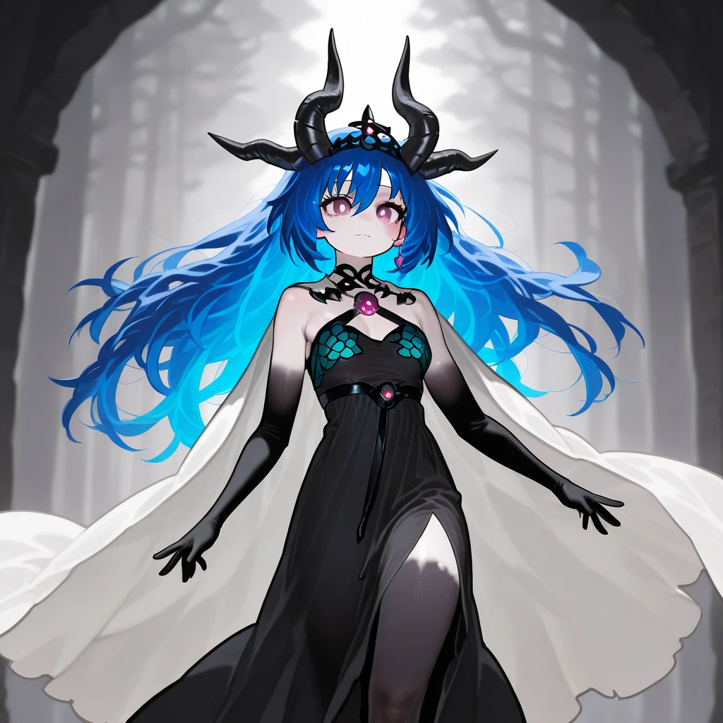 <lora:olga-lora-v1.1-128dim-10ep-naivae-5gamma:0.33>, olga discordia, (hair over one eye:1.5), dark elf, (dark skin, dark-skined female:1.25), pointed ears, 1 woman, (MILF, adult:1.25), hair ornament, long violet hair cut, ponytail, (golden eyes, blush:1.15), smiling, cheerful, large breasts,
body slim dress, intricate details, earrings, bare shoulders, black choker,
medium shot,
<lora:add_detail:0.33>, <lora:sxz-niji-v2:0.33>, monochorome, ink, ink splash, ink sketch, white background, <lora:threshold:1.25>
