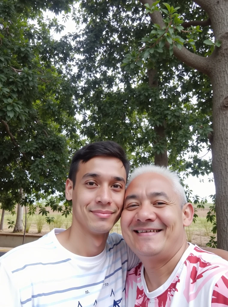 Hay un hombre y un muchacho joven de piel muy blanca, who are posing for a photo, Mateo 9 5, foto de perfil, Foto de perfil, taken in the early 2020s, Foto de perfil, Imagen de padre e hijo, album photo