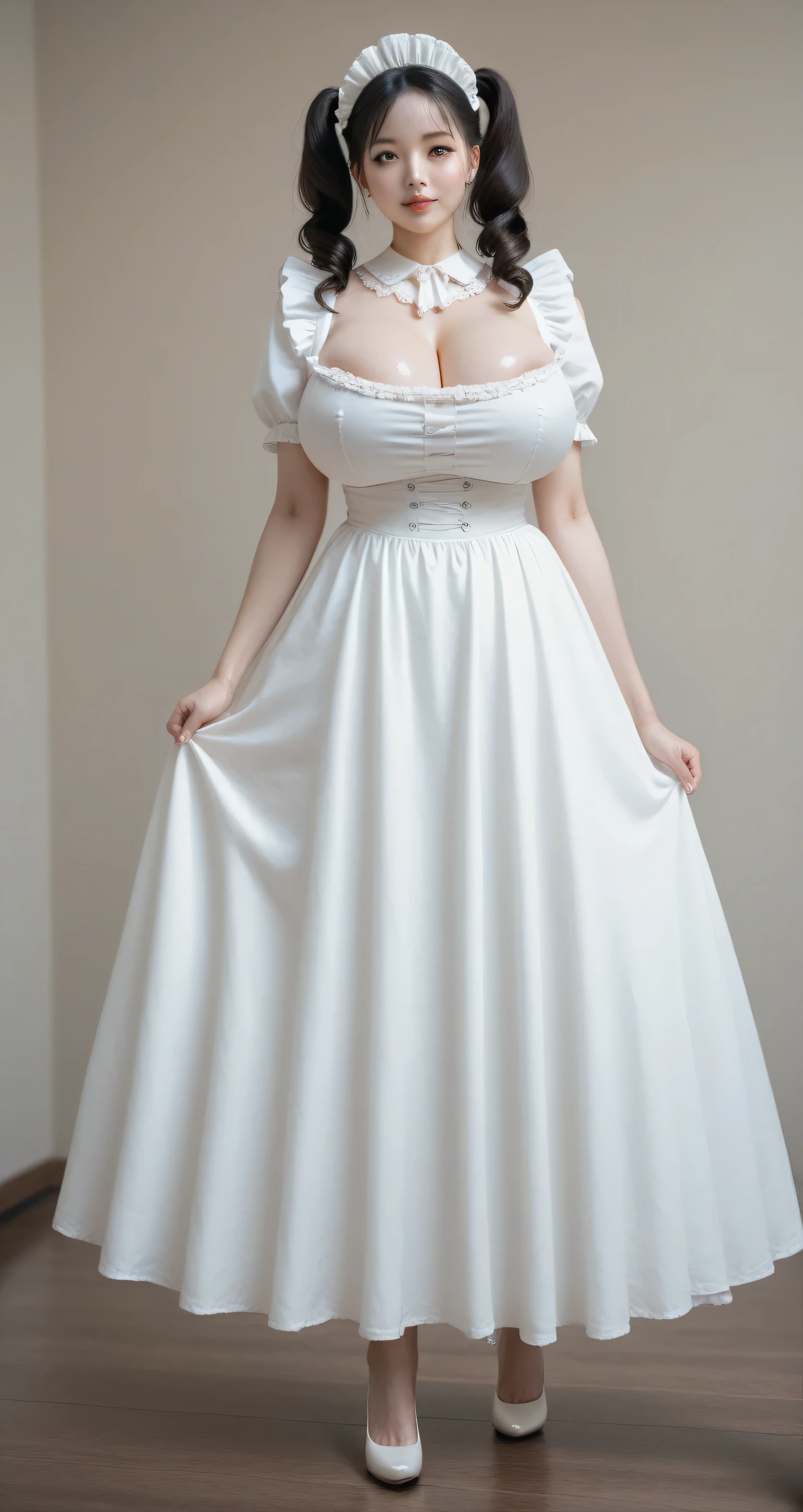 arafed image of a woman in a white dress with flowers, a colorized photo inspired by Alfred Edward Chalon, tumblr, rococo, in a fancy elaborate dress, intricate victorian dress, hand - tinted, 1 8 5 0 s, 1850s, 1 8 8 0 s style, in style 19 century, 1 8 0 0 s vintage