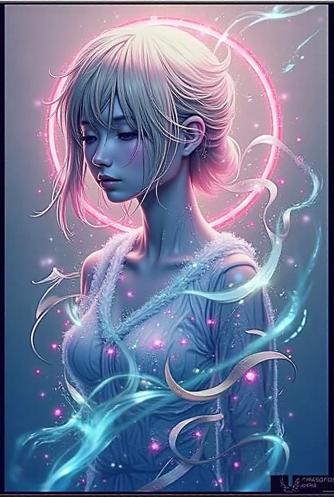 Sad girl,cry,darkness,Rain sky,。.。.。.。.。.。.。.。.。.。.。.。.。.。.。.。.。.。.。.。.。.。.。.。.。.。.3D,Upscale,hard disk,Blonde short,is crying,with his back turned