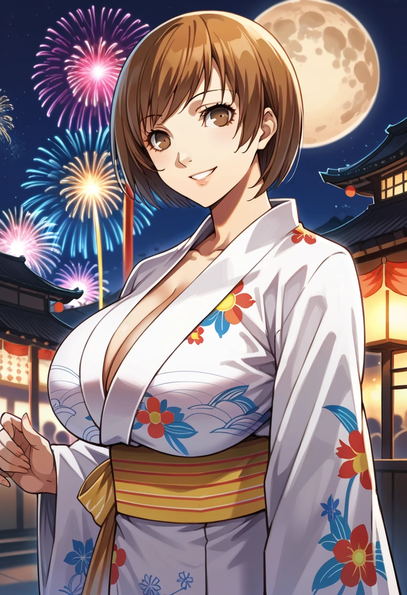 Brown Hair, 1girl, 独奏, blush, lipstick, long hair, masterpiece, best quality, highly detailed, a anime girls in kimono dress with a sword posing for a
picture, bare shoulder,Open kimono, evil smile, open mouth, crop top , (nsfw) not safe for work, smile,
ecchi anime style, anime girls, ecchi style, ecchi, digital anime art!!, in anime style, official artwork, visual
novel cg, beautiful anime girl, anime style 4 k, kimono pencil skirt, exposed belly, exposed navel,
exposed midriff, exposed lower belly, outdoor, japanese architecture, temple