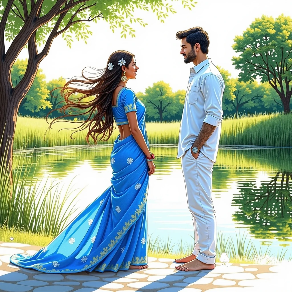 Ek andhadhundh saundarya se paripoorna ladka, jiska chehra sabhi aakarshan ko apne mein band kar leta hai."