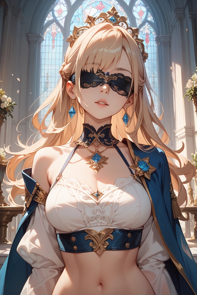 realisticlying、、、Sideways view、(Emphasis on the thighs)、Medieval Italy(Super close-up from below)((Wearing the Venetian Mikloy((Masquerade))、Wearing a white dress in medieval Europe、Ancient castles in Italy、Cleavage Emphasis Colorful Sexy Pose