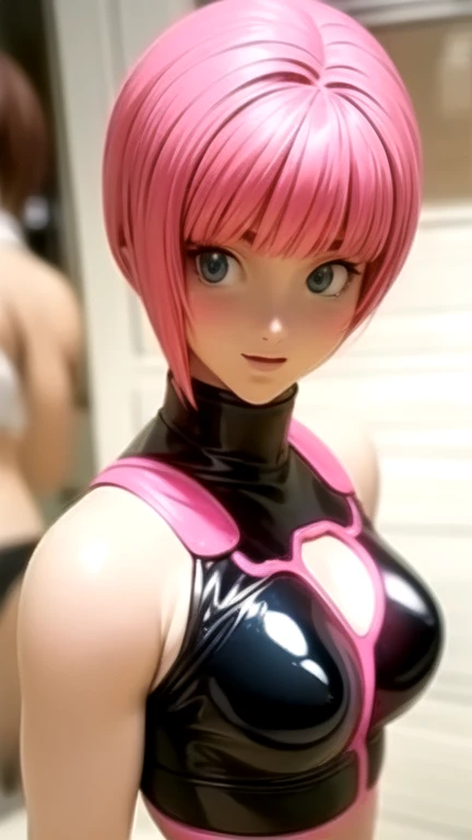 une femme, 25 ans, manga, cheveux longs, cheveux de couleur violette, armure d'or, brume, esprits entourant le personnage, Highly detailed armor, gravures, armure du cancer, saint seiya, zodiaque, cosmos, cancer, crabe, casque avec des pattes de crabe, chevalier du zodiaque, dans un Grèce antique, temple antique, dans la brume, avec des feu follets, sexy