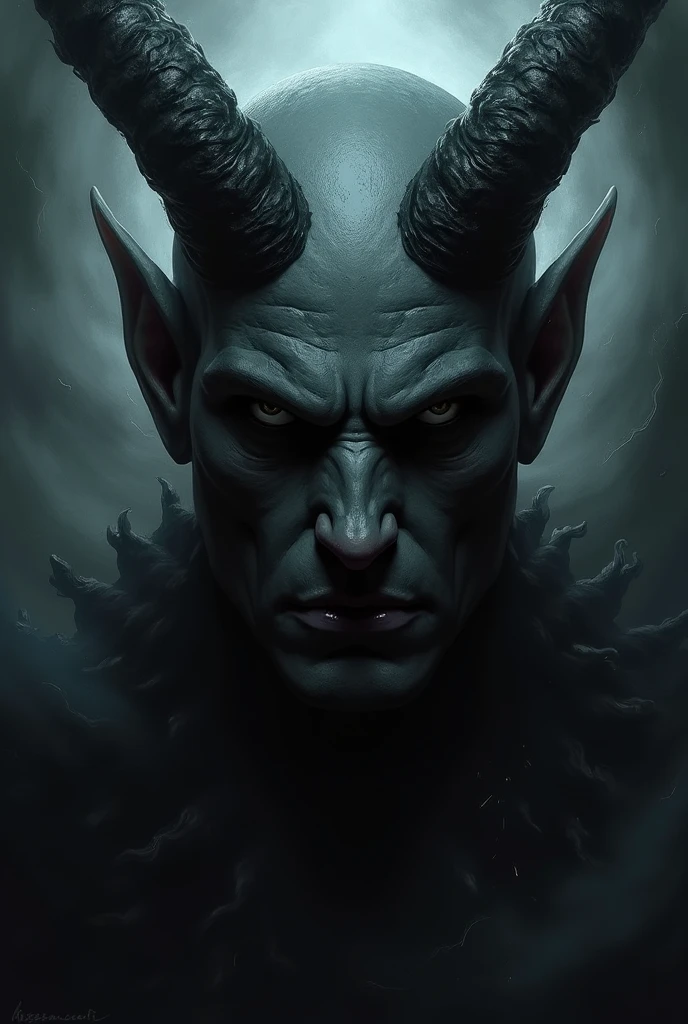 black hair, Man, Red eyes, Long hood,Dark background, Forest in the background, horror, necromancer, masterpiece, a high resolution, Realistic ???????, Cursed Power,