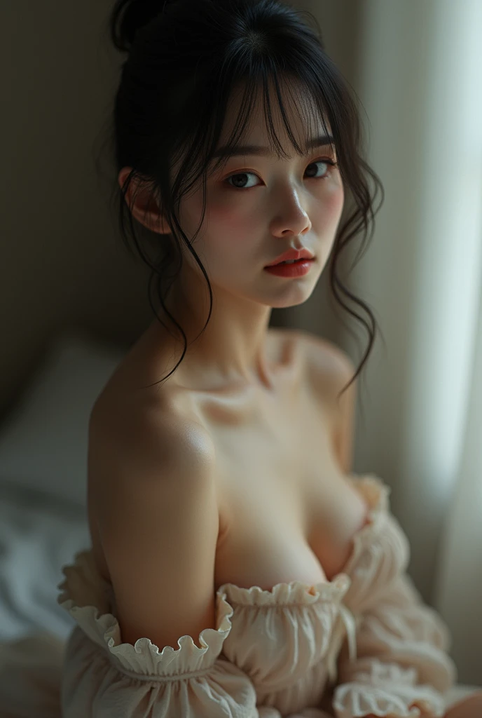 A naked Japanese girl