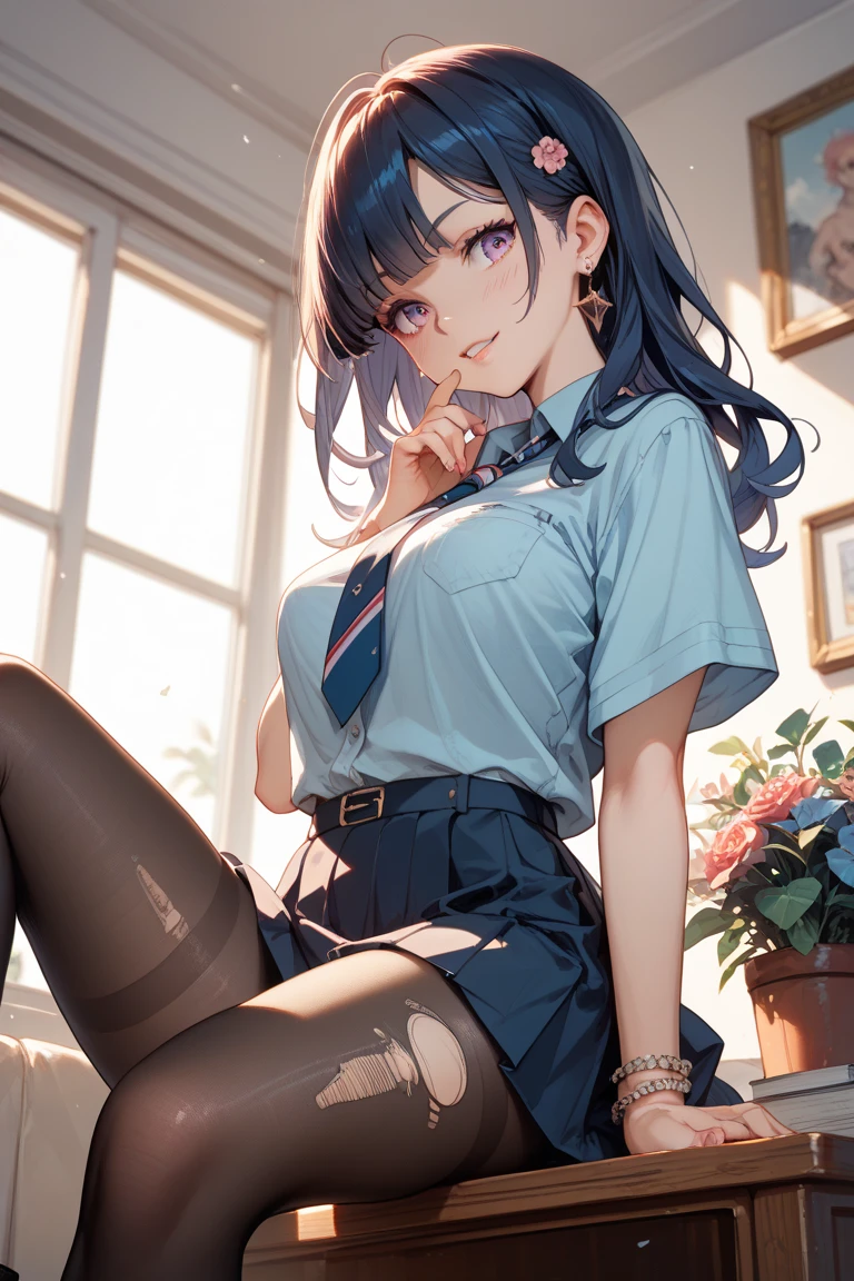 top quality、4K picture quality、realistic touch,、realistic style、high details、photoreal stick、big eyes、slim and slim body、huge breasts、wearing clothes that are too small、strong eyelashes、sexy、full body esbian、reddened cheeks、Kamimay、thin waist、Plump thighs、an ecstatic look、country road side、Middle school student wearing sailor suit、sleeveless、tall、The skirt is so short I can see my butt.、Long, slender legs、thin and long eyebrows、Sensuous costume、 Even from the side, you can see my breasts、Clothes with wide openings on the sides、sexy 포즈、see-through short skirt、big butts、bright hair、random hairstyle、huge smile、Wearing loafers