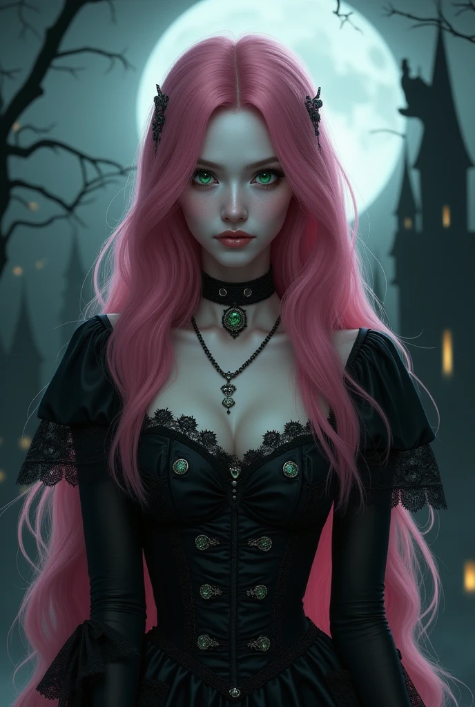 HighestQuali,tmasterpiece:1.2,Detailed details,1 Gothic girl,Black victorian dress,Gorgeous headdress,Bust,Rose flower,crosses,silver ornaments 、redheadwear、colorful hair with victorian updo hairstyle 、paleskin、Black lipstick and eye shadow,Accessories include the Cross Medal,Pentagram,crosses,cloaks,shawl,Sexy,chies,a lit candle, full body image