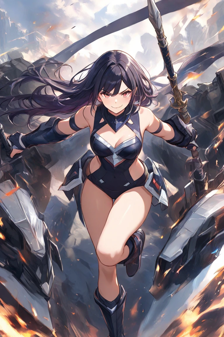 raiden shogun,
jiggling breasts,bikini