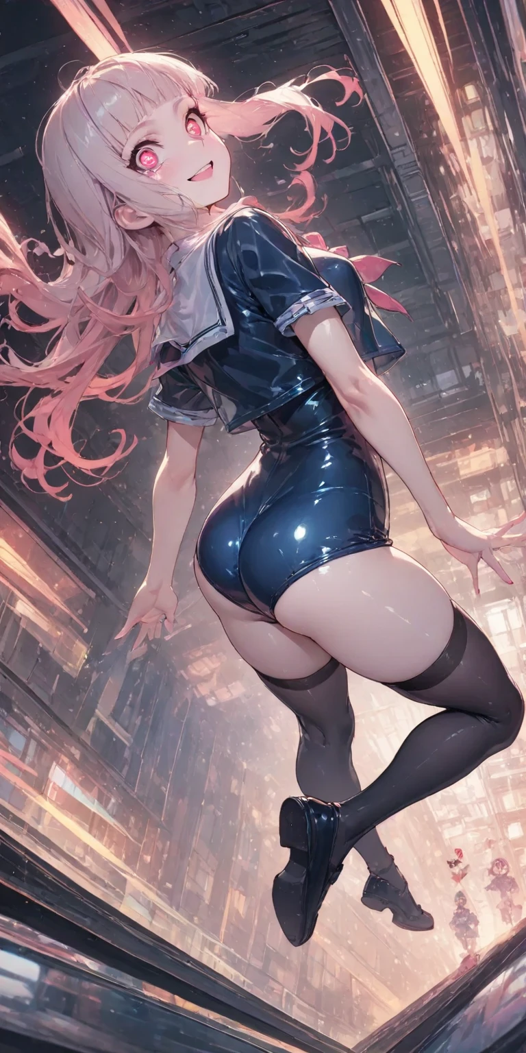 (original character, unity 16K wallpaper, masterpiece, best quality, ultra-detailed, extremely detailed cg, caustics, cinematic lighting, beautiful detailed eyes, solo, sexy woman), expressive eyes, perfect face, a drawing of a girl with a ponytail sitting on her feet, beautiful anime girl squatting, (seen from behind:1.3), (seen from below:1.2), seductive anime girl, style anime, ecchi style, ecchi anime style, anime artstyle, the anime girl is crouching, pigtail, thicc, clean detailed anime art, in an anime style, cute art style, anime art style, beautiful anime art style

