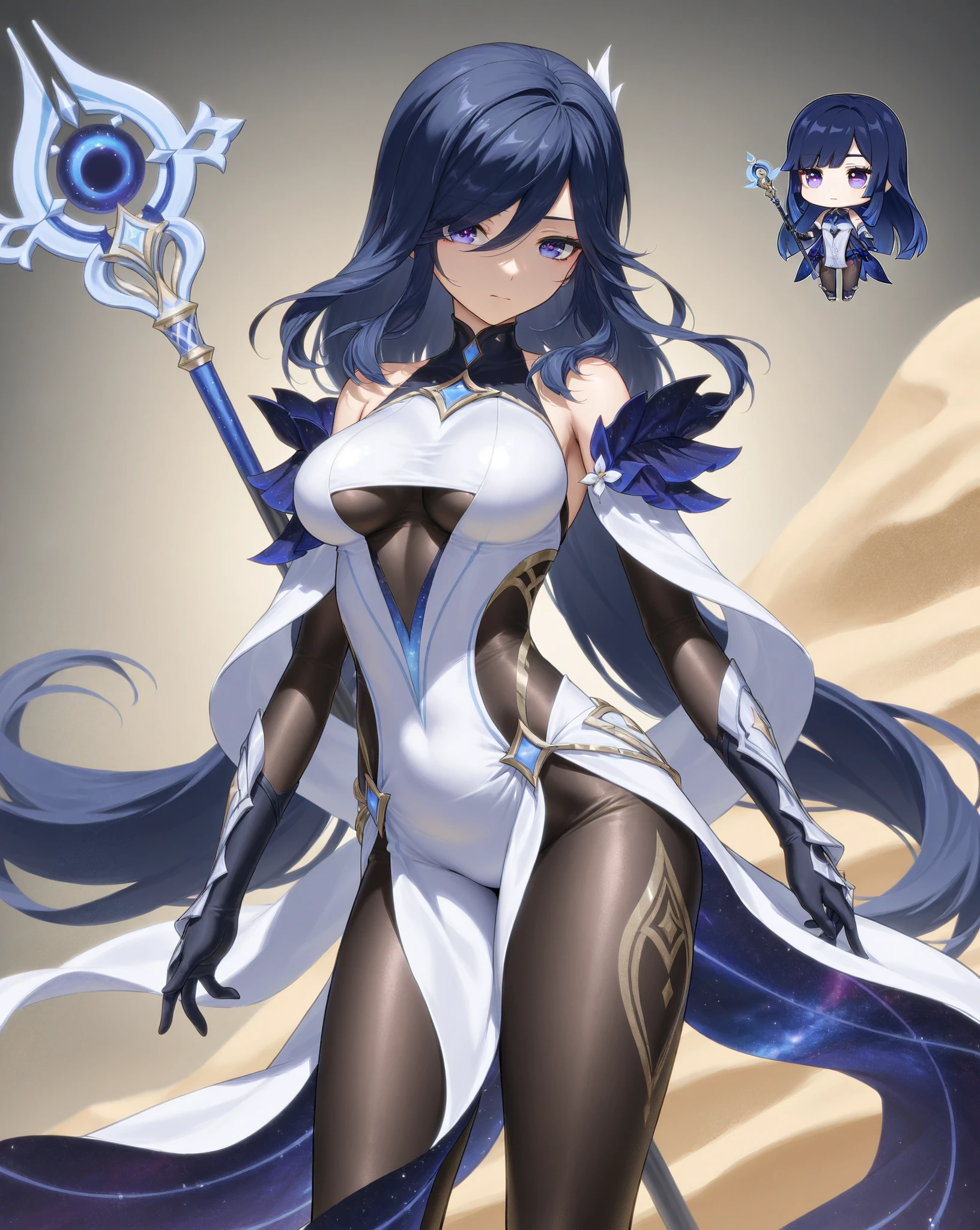 anime character design of a female warrior with purple hair and a sword, beautiful full body concept art, full body concept, ( ( character concept art ) ), full body concept art, detailed full body concept art, dark witch character, dark sorceress fullbody pose, dark goddess with six arms, [ character design ], spirit fantasy concept art, anime character design