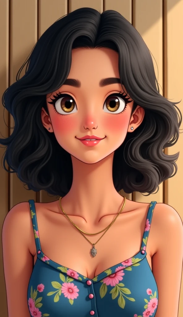 (best quality,highres,masterpiece:1.2),ultra-detailed,realistic eyes,beautiful detailed lips,extremely detailed eyes and face,long eyelashes,Brie Larson-esque face:1.1,aspects of Selena Gomez, Vanessa Hudgens, and Hailee Steinfeld:1.1,Colombian body:1.1,erotic clothing,pin-up style,attractive pose,professional lighting,lush background,artistic composition,vibrant colors.