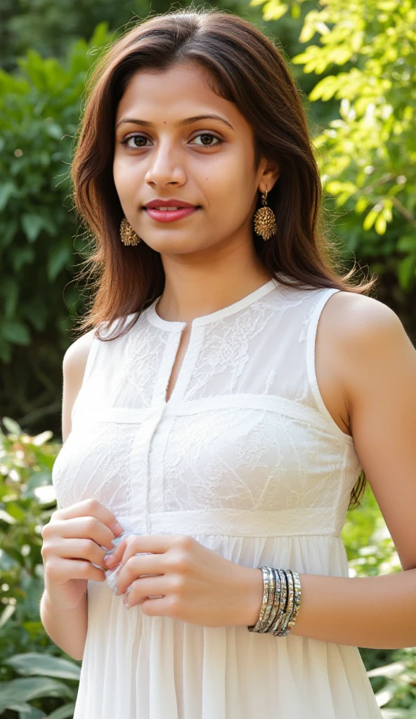A beautiful Indian girl cute smile