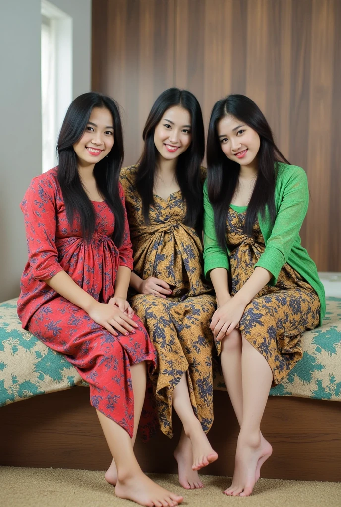 beautiful Indonesian woman, little smile, bangs hair, detailed face, detailed eyes, detailed lips, extremely detailed facial features, detailed skin, detailed hair, realistic, photorealistic,