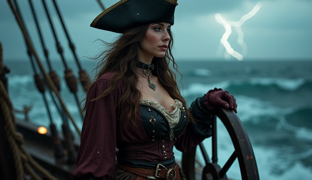 Practically Pirates . North Atlantic Ocean – Storm 🔹 Prompt: