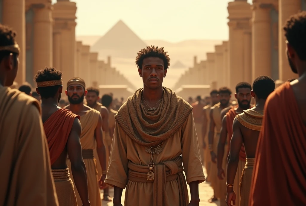 young hebrew, with hebrew clothing slave in egypt