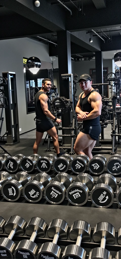 muscular man, athletic young man, teenager, boy, gym, workout, exercise, fitness, weightlifting, lifting weights, bodybuilding, strength training, wellness, healthy lifestyle, active lifestyle, dynamic pose, powerful, determined expression, athletic physique, ripped, shirtless, sweat, intense focus, modern gym interior, bright lighting, mirrors, workout equipment