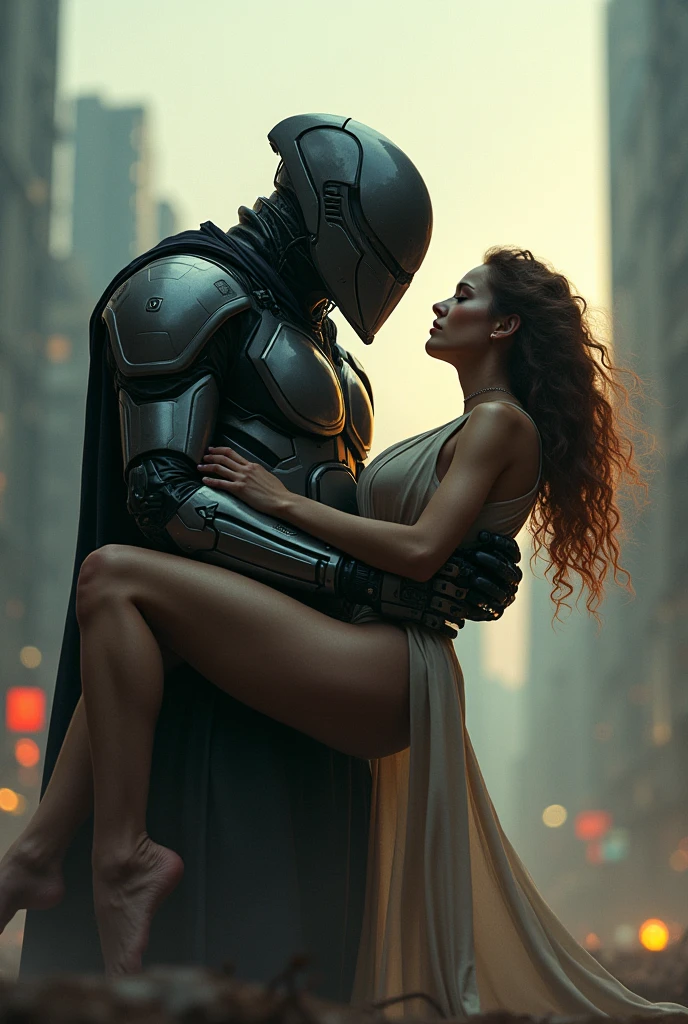 extremely detailed,hyper realistic, 1 group of heavily armored futuristic soldiers in black and gold armor, dark fantasy, 1 woman cowering on the ground, soldiers violently sexually assaulting and overpowering the woman, they tearing her cloth and trying to force themselves on her, gritty, dramatic lighting, cinematic composition, dark and gloomy atmosphere, intricate details, muted color palette, high contrast, intense emotions, masterpiece