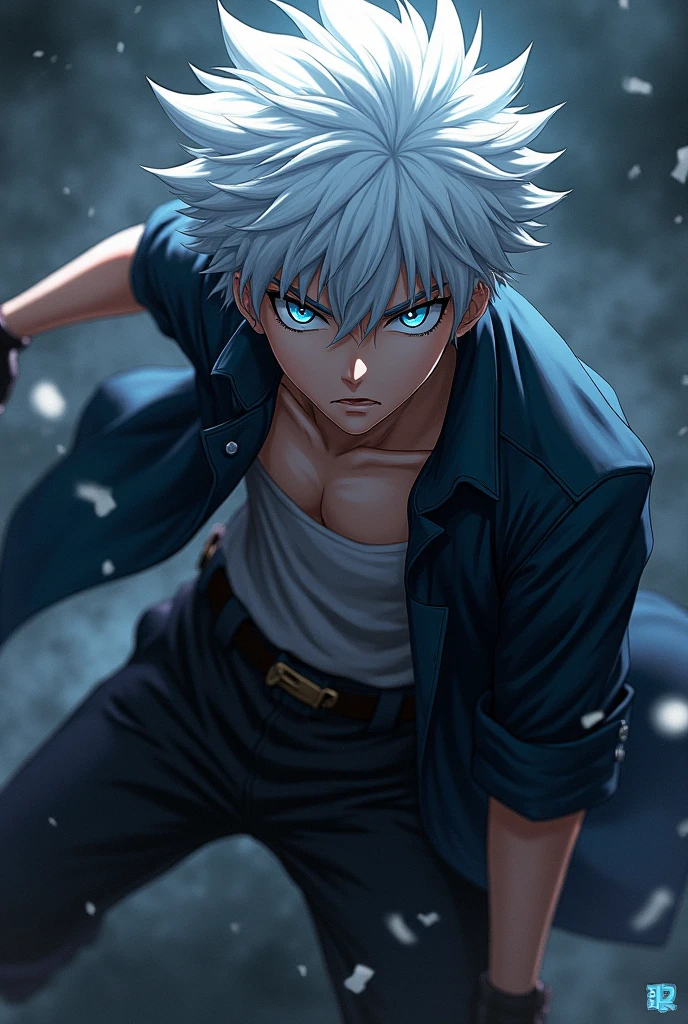 Gojo angry mode dark bloody background