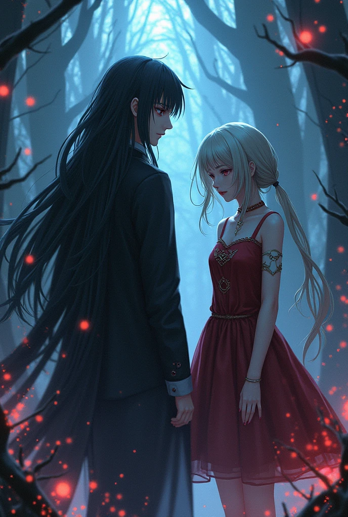 masterpiece, best quality, vampire family, full figure skinny mom whit old daughter, cinematic, moonlight night, best quality, full body shot, an elegant tall slender girl, 8k, perfect and deep shadows, detailed eyes, full body shot, high quality picture, high detailed background, HD shadows, (red glowing eyes:1.2), an evil grin, fangs are visible, pale skin, neodark, christinaricci-ti, chri5tinaricci9899, glowing eyes, thepit
