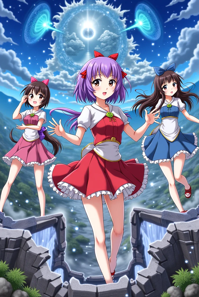 score_9, score_8_up, source_anime, official art, extremely detailed, <lora:MeMaXL_V3:0.8>,
detailed background, landscape, fantasy atmosphere, night, back light, moonlight,
1girl, hakurei reimu from touhou, facing viewer, looking at viewer, smiling, sitting, dynamic pose,