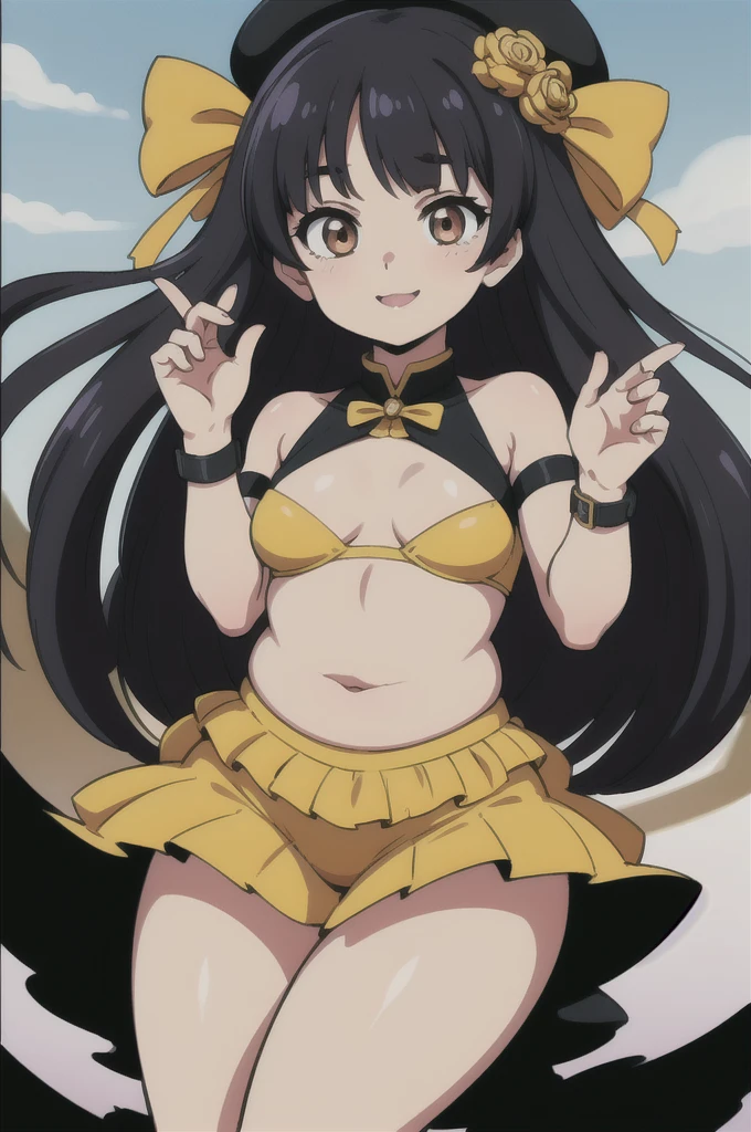 "(An incredible work of art) Arte Kasuga, with navel on display, com barriga exposta, Seios gigantes, wearing a plaid bikini, coxas sensuais, Beachfront."