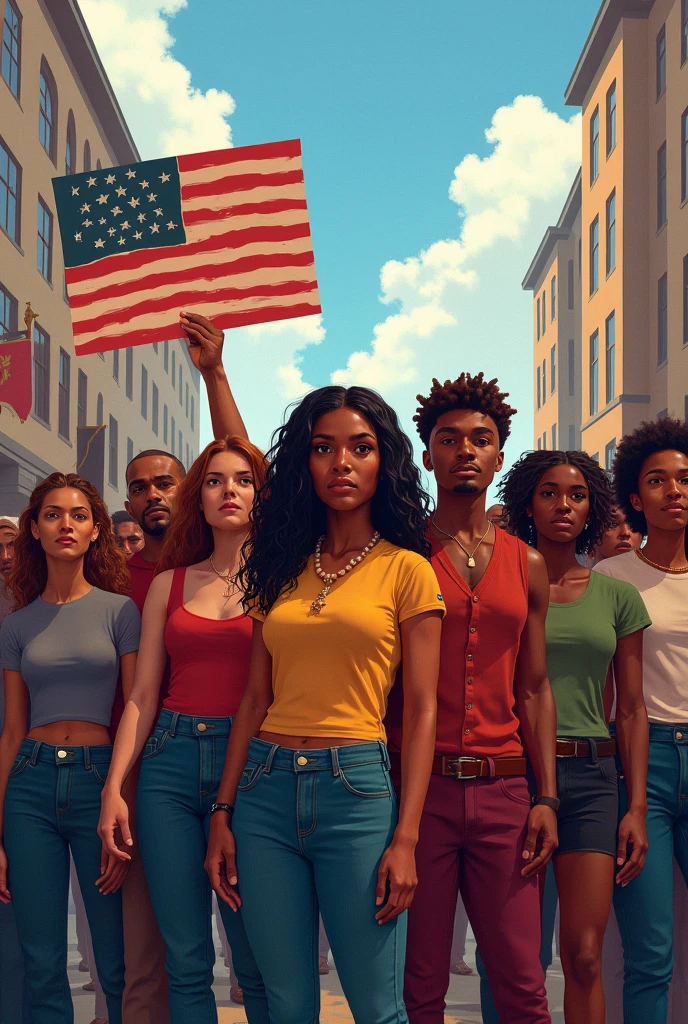 Independence day poster with message of "are we really a free country?"