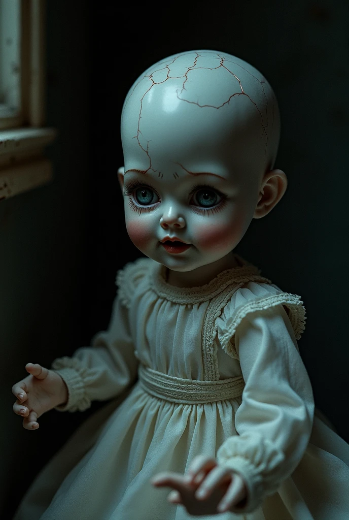 Horror、Real、Doll with only a head、Tattered Doll