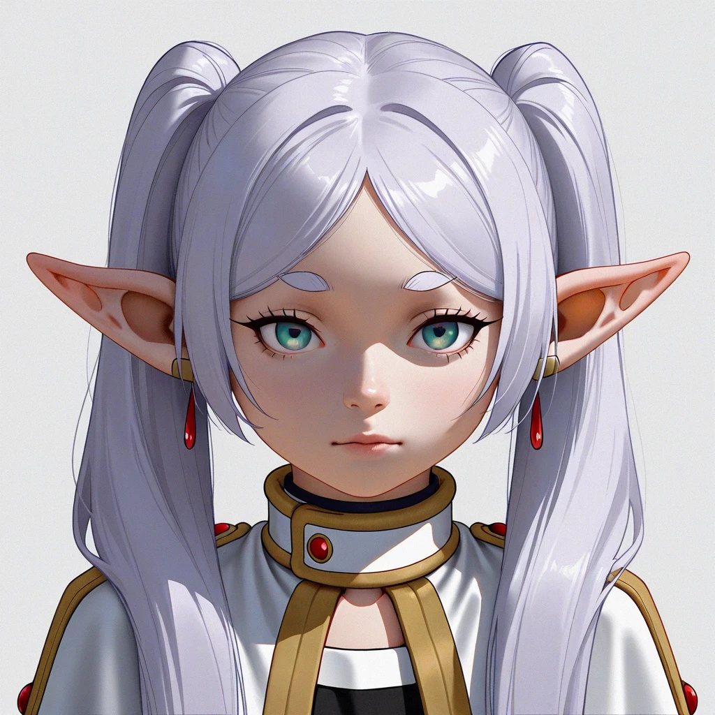 Garota anime com cabelo loiro e olhos verdes usando uma jaqueta rosa, Lalafell, render de uma anime 3d bonito, personagem de fantasia hiperdetalhado, avatar do personagem RPG, Meninarelhas redondas e grandes vestindo um terno da flor, anime estilo 3d, cabelo rosa twintail e olhos cianos, Menina hobbiilo final fantasy 14, Personagem de close up, Avatar de videogame