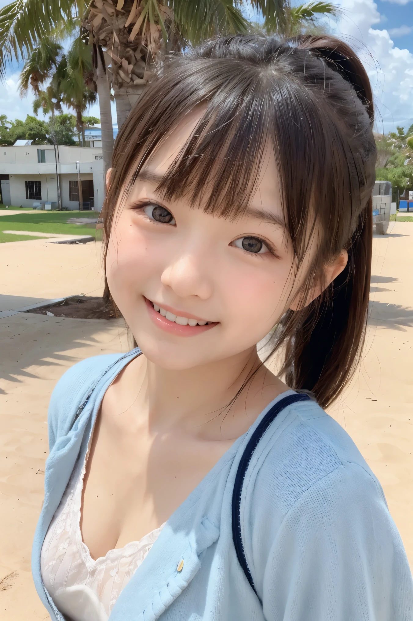 highest quality, table top, 超A high resolution, realistic, 1 girl, off shoulder, smile