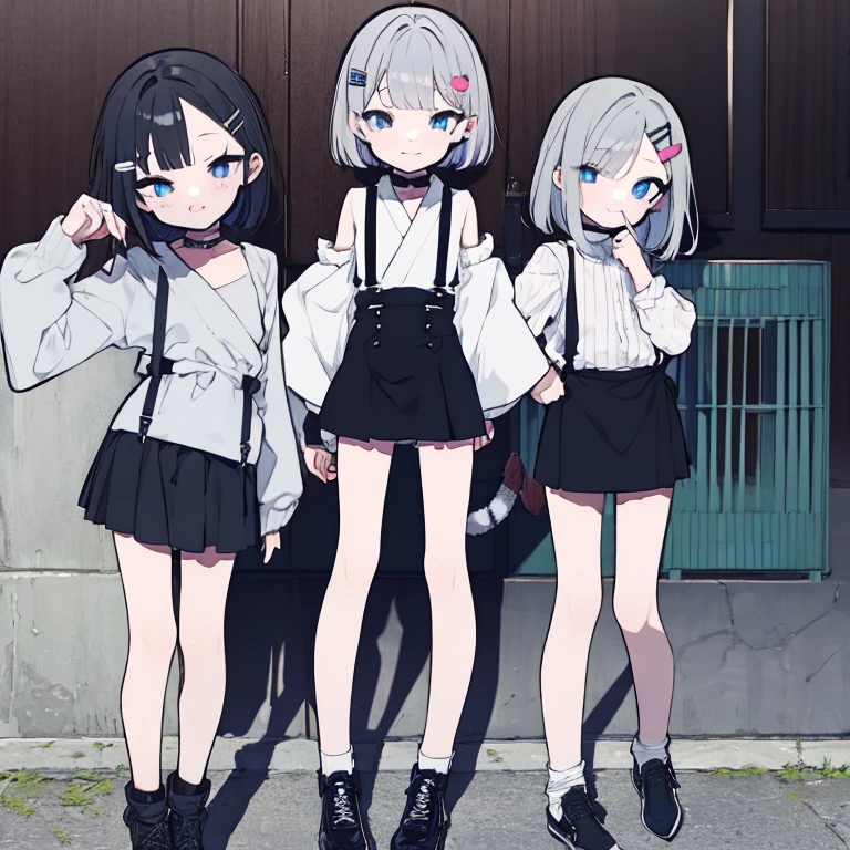 girls were sitting on the stone steps, ((white panties))、she was wearing a short sweatshirt, skirt、 sneakers, black hair, detached house, flowers,,Only one big breast,(((Expressive smile))),NSFW