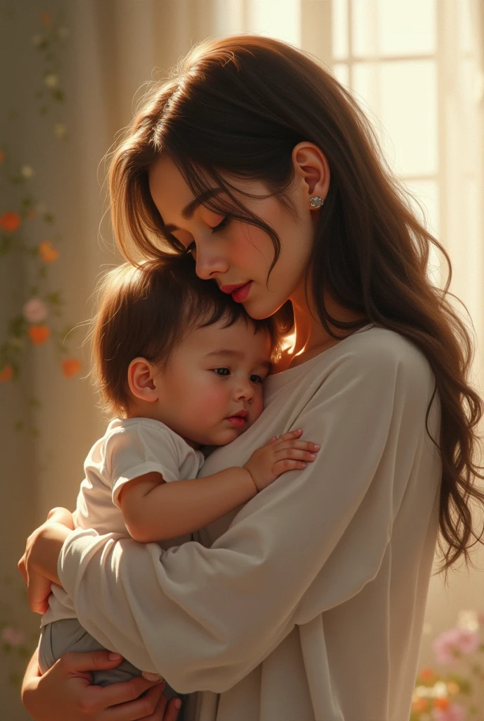 Amour enfant et sa mere