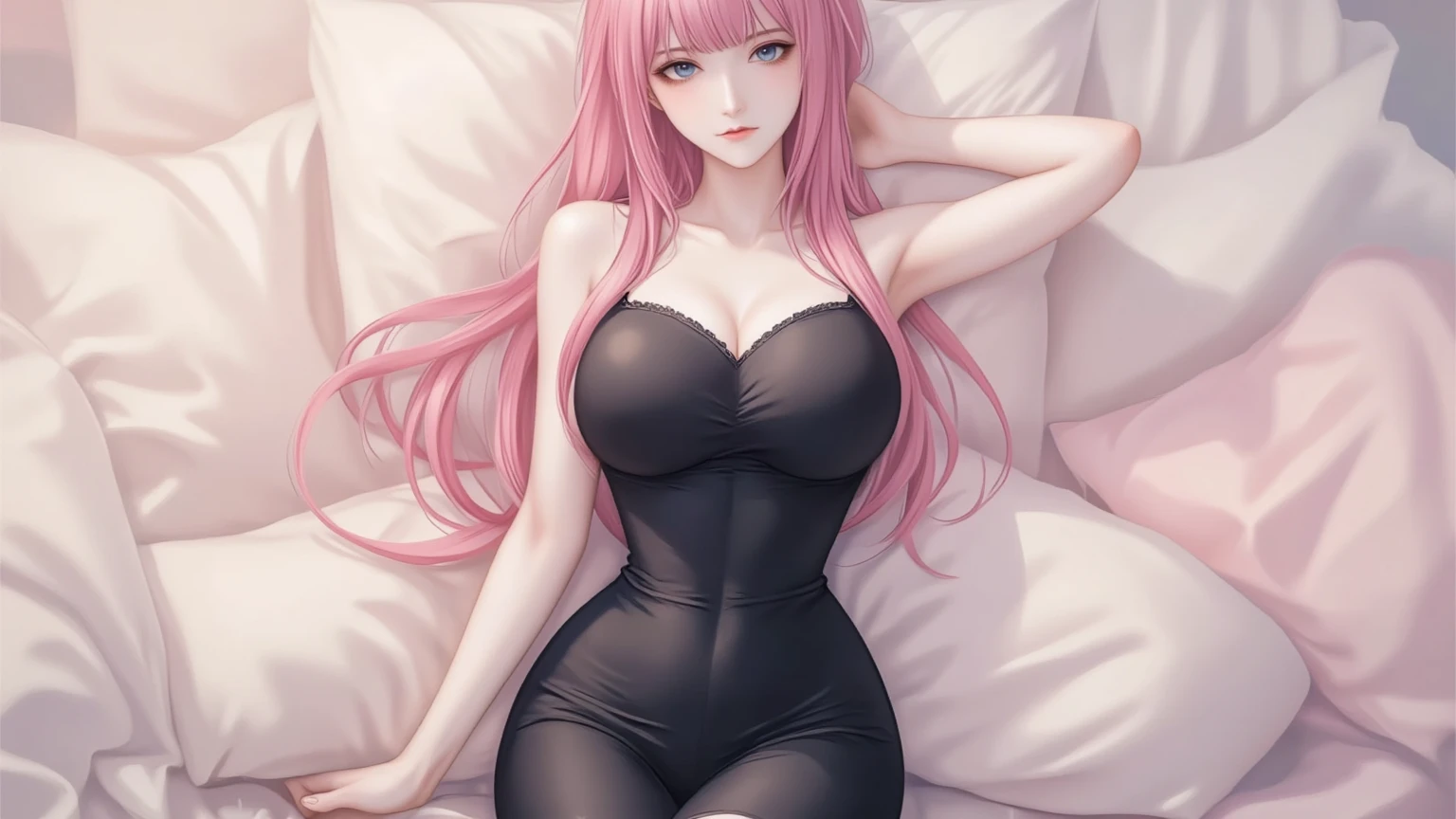 (((Sexy breasts stand out with her tight figureＴshirt:1.65)))、(((Sexy knee-highs:1.35)))、(((sexy panties:1.35)))、(((Sexy high heels:1.35)))、((((Spread your legs wide、Touching the thigh、There is a lot of pubic hair showing off the crotch、large pointy breasts))))、Browsing Caution、（Humans are biologically correct、references） 、 lose extra limbsslim limbsextra numbersmutated hands and finger fusionfingersslim bad handslong necklong body anatomybad deformationbad deformation no extra breasts、Not Futanari、Not Moriman、high quality, 8K Ultra HD, Realistic, Surreal, Sexy Chinese Woman, Detailed face, Age 35, Chun-Li&#39;s Outfit, Street Fighter's Chun Lee, Street Fighter games, Beautiful Face, Big eyes, Fuller lips, , smile, whole body, Blue Chinese Lingerie, Brown pantyhose, Brown stockings, Chun-Li Costume, Sharp face, eye shadow, (Two bun hairstyles), No background