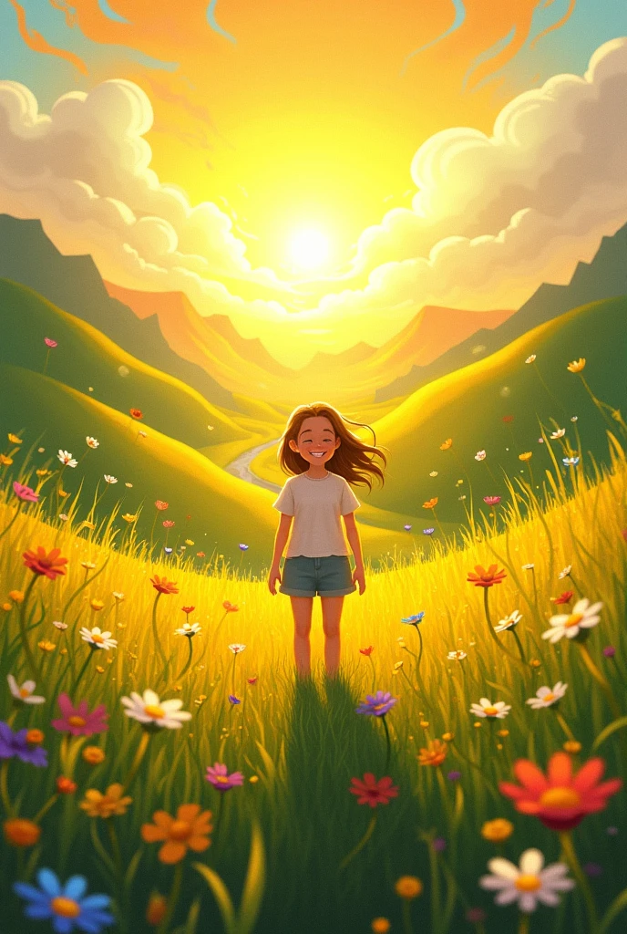 A drawing of happiness and peace