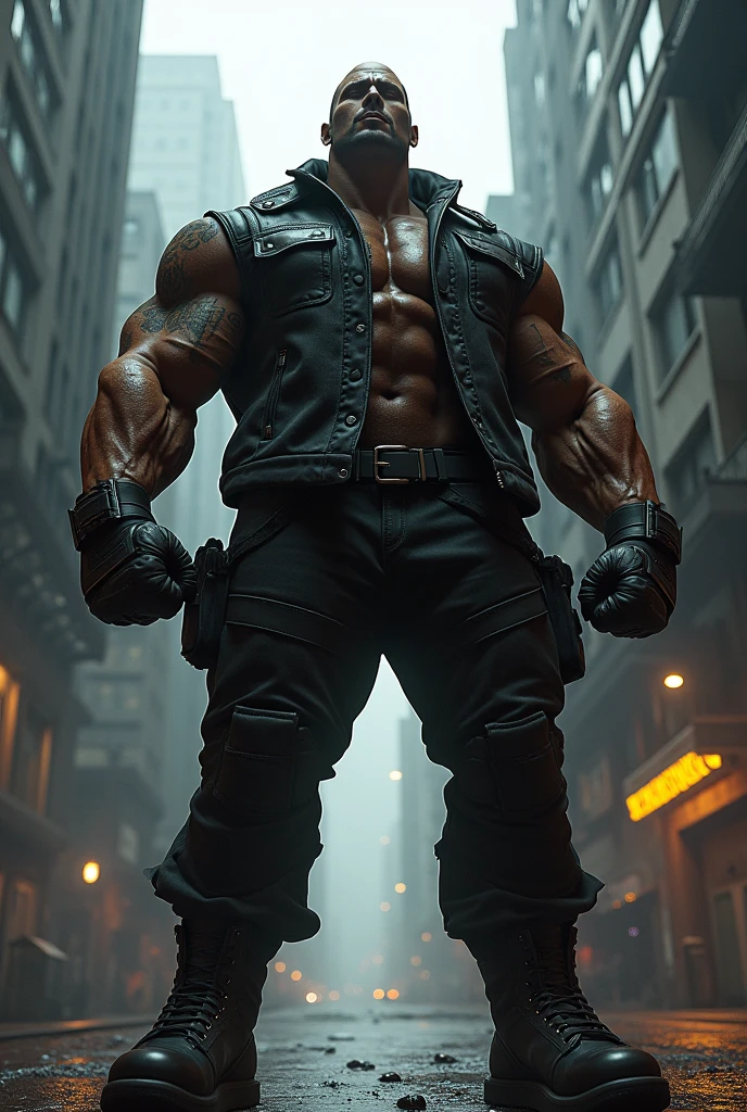 A tall muscular boy , Naked , Legs spread , (The whole body of the character),impact , Sweaty , Wet , Seductive , Bigboobs , large bulge , big balls ,, From the knees , big assa,mechs,punky style