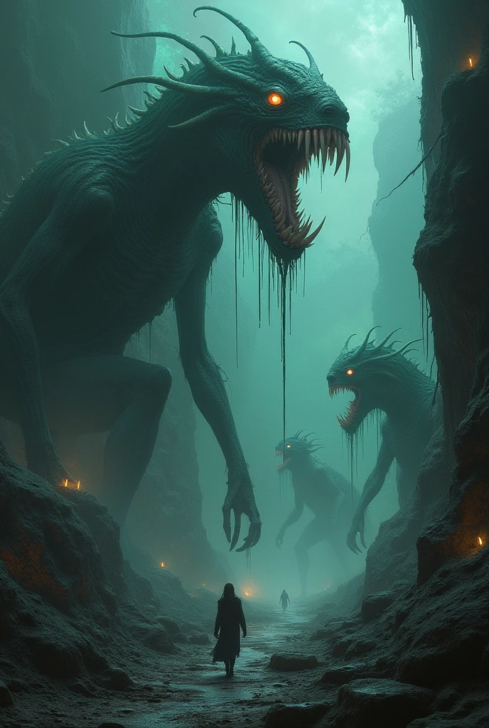 full body length,niobium goblin,native africa xenomorph,once pretty face,eyebrow up,full body shot,ominous landscape,niobium gray atmosphere,photo,photorealism,Masterpiece,natural skin textures, hyper realism,hyper detailed,High contrast,Realism,Ultra Detailed,irina yermolova,close full body shot,32K resolution,Nikon Z9, ,demonic, dust, smoke, audience, mist, featuring ultra-realistic and hyper-realistic elements,
  Marta Bevacqua, Ellen Jewett, Kawacy, Katsuya Terada, Carne Griffiths, explosive lightning, concert lighting,  bokeh,  luminal space that feels
 both bright and surreal. Includes liquid fluid elements for added depth and movement. Rendered in an unreal 
engine and post-processed to achieve . Evokes a sense of dreamy, ethereal,ancient rock paintings of the first people,of sharkfish's leather
and mystical mood,horror pixar movie still,thriller disney movie ,pixar render, animated ,suicide