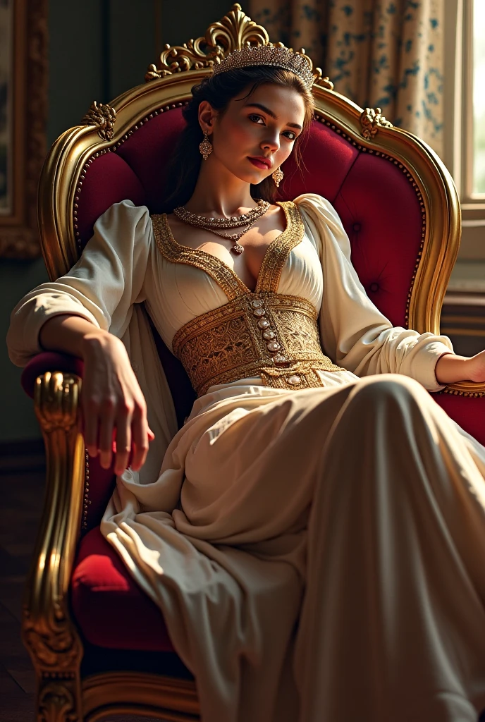 luxurious and realistic aesthetic. Emphasize a color palette of red & white, and gold. Incorporate lifelike illustrations of the major fragrance notes: red wine, lily of the valley, and amber, with a touch of smoky accents to evoke the fragrance's essence. Use soft, warm lighting to bring out the richness and professional quality of the design. non word on the label