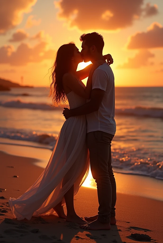 silhouette of a couple kissing in front of a sunset, couple kissing, kissing together, romantic couple, kissing together cute, lovely kiss, kissing, kissing each other, kissing, romantic!!, beautiful romantic sunset, couple, kissing, romantic, at sunset, beginner, dreaming of kissing a girl, rendering, night scenery, silhouette!!, during sunset