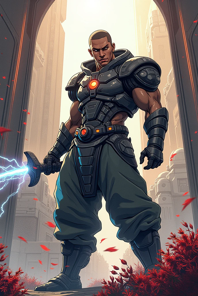 Man, semi-armor purple, swords,  angry,  danger, fighting 