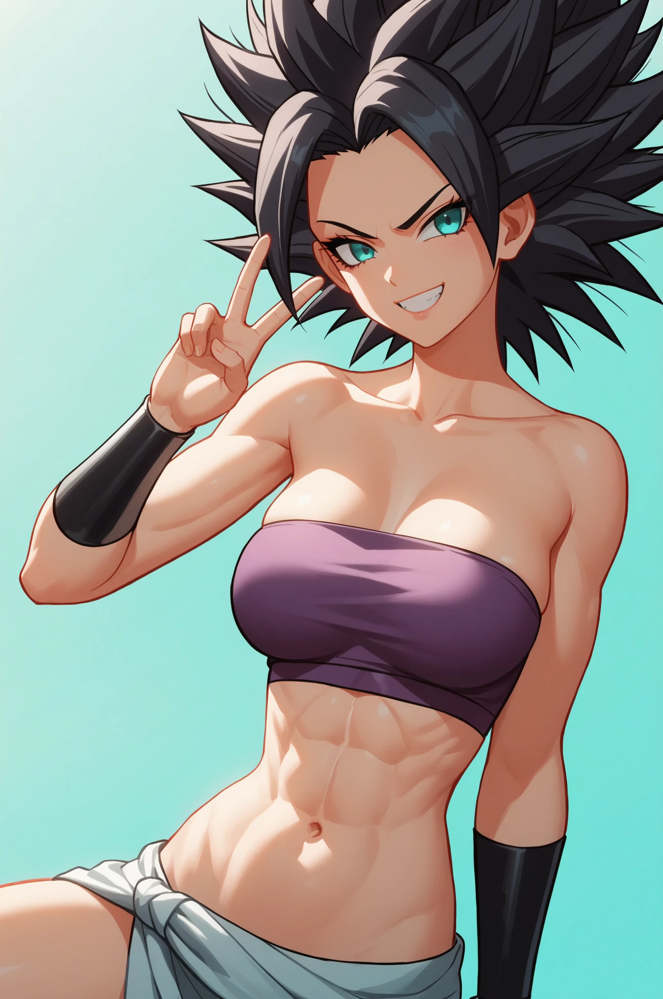 Dragon Ball Cyborg No. 18,Have a busty body,Abs,in a bikini
