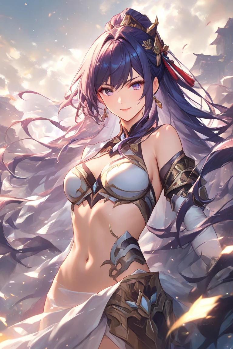 Nitocris,Nitocris(Fate), 1 girl, Wearing a white school swimsuit,