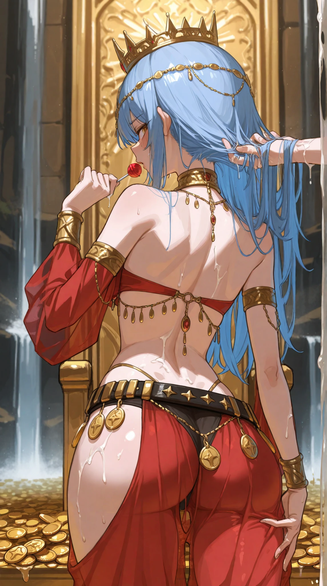 realisticlying、Ancient Egypt、Girls in Cleopatra style、Clothing in the time of the pharaohs、Put a little emphasis on the valley、The buttocks are a little bigger、Face Real、A sexy