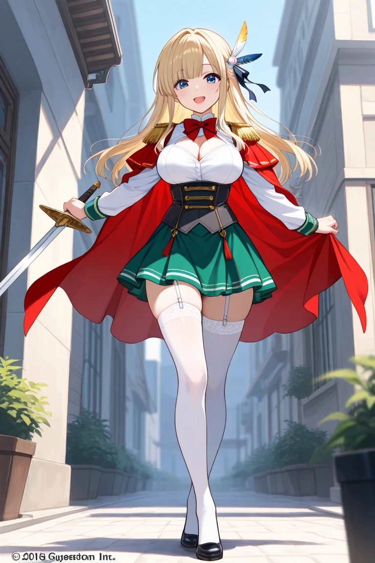 best quality,1girl,((((10 years old:1.3)))))),curvy,orgasm,blush, sweat,blue eyes,blonde hair,long hair,twintail,((waist-cape armor,white shirt,red skirt:1.3)),mini skirt,fantasy,((lift skirt,upskirt,lace panties,white panties:1.1)),kneehighs,forest