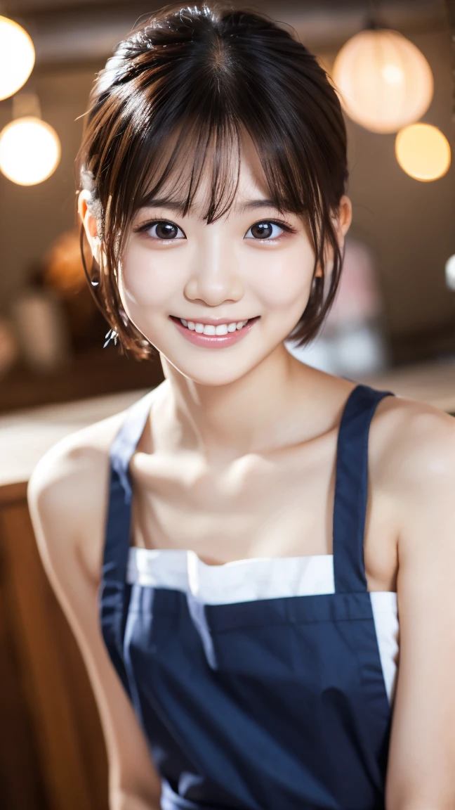 (8k, RAW Photos, Highest quality:1.2), (reality, reality:1.4), (Extremely detailed 8k wallpaper)、Sharp focus, Cinema Lighting, Beautiful eyes in every detail, Asymmetrical bangs, Glowing Skin, Highly detailed skin ,High resolution, Attention to detail, Detailed hairstyle, Ultra detailed face, Detailed lips, Hyper Real, Perfect limbs, Perfect Anatomy ,1 Japanese girl,Famous idols of Japan, Perfect female body,smile,short eyelashes,double eyelid、Look straight here,, whole body ,Tabletop、wallpaper、reality、Bright lighting、Professional Lighting,Face Light Smooth Lighting,Beautiful woman、action、gravure、sexly,so beautiful,Beautiful,Skin,slim、((short hair))、((Brunette Hair))、Brown eyes、Looking into the camera,Small Bust,Pretty face,, smile, Hot spring background for hot spring inn, 超High resolution, Backlight, Top-down angle,Accurate 5 fingers, software , Bony body, Messy Hair,(Gourd Navy Blue vertical line yukata)(white Basho band)、(You can see the torii gate.)、Pull out