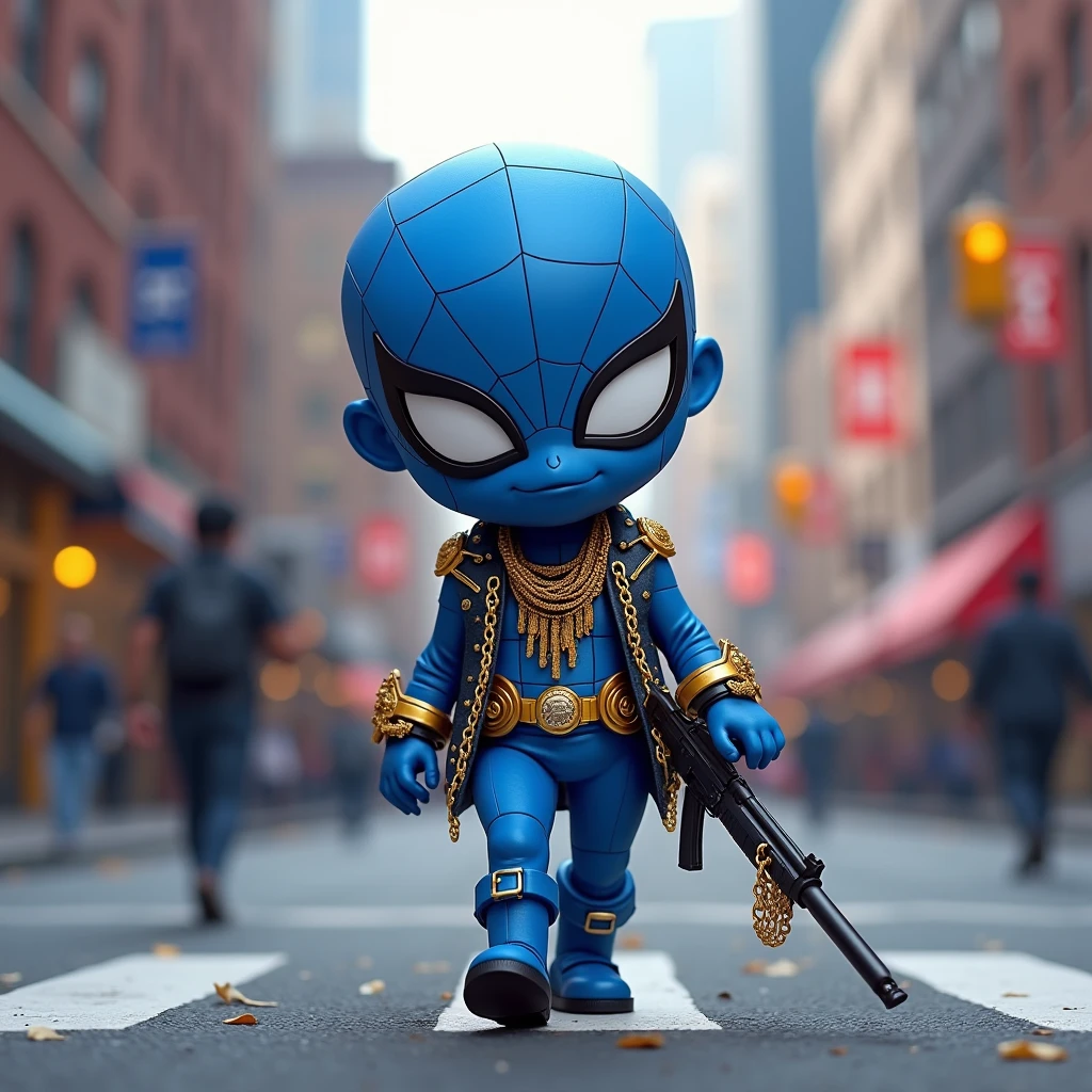 Make a hero who likes chimichangas 2.-that this short, dark and strong man 3.- Let it be a peanut 4.-Have a purple mask
